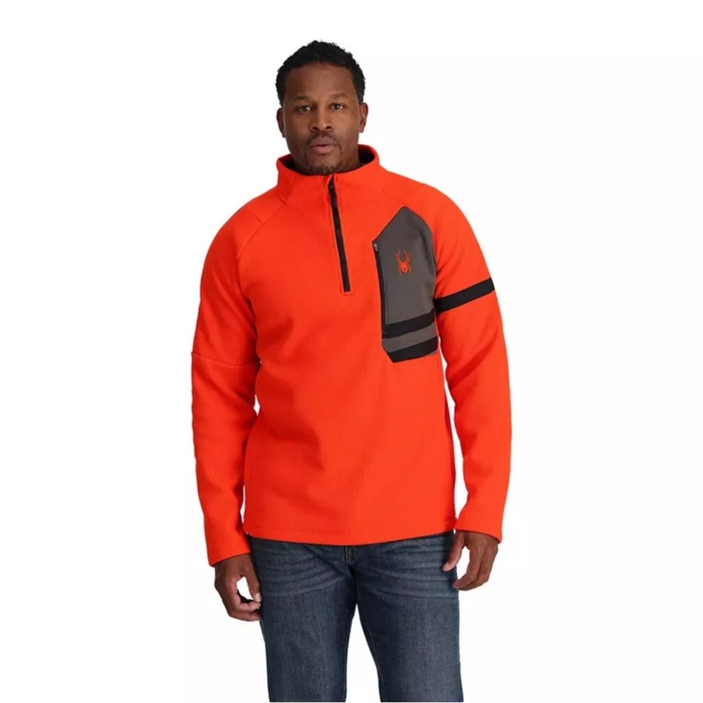 Spyder Orange and Black Pullover Jacket